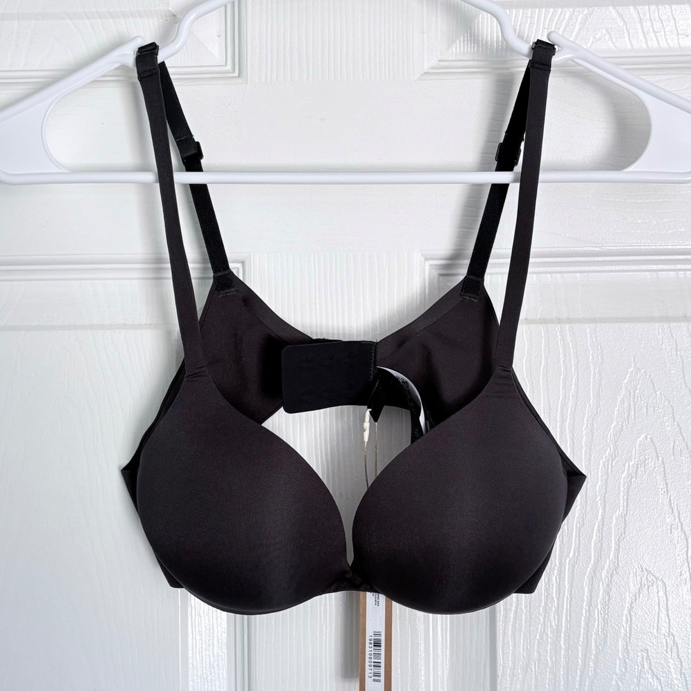 NEW SKIMS Ultimate Push Up Plunge Bra 34A, 36A, OR 40DD Onyx Black